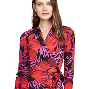 Veronica Beard Lorina  floral silk chiffon dress 8